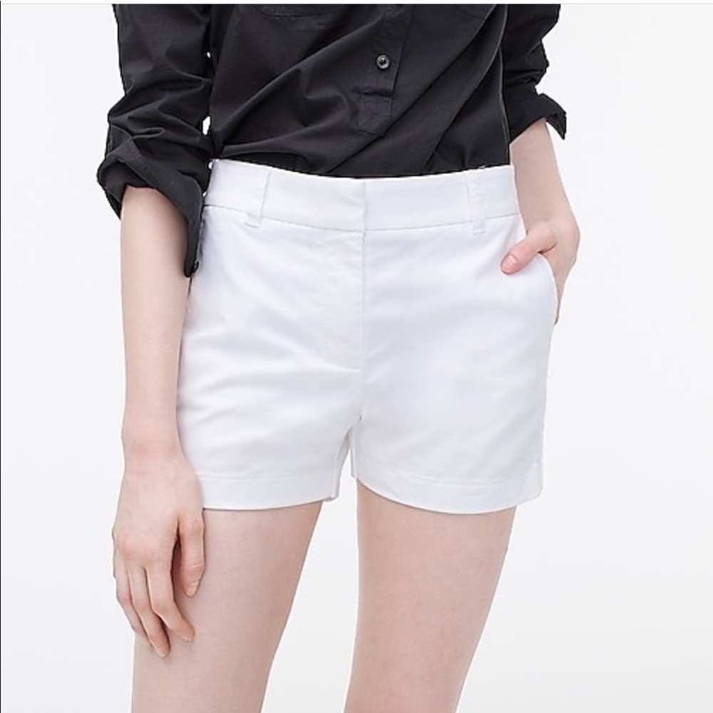 White J.Crew Chino Shorts - 4